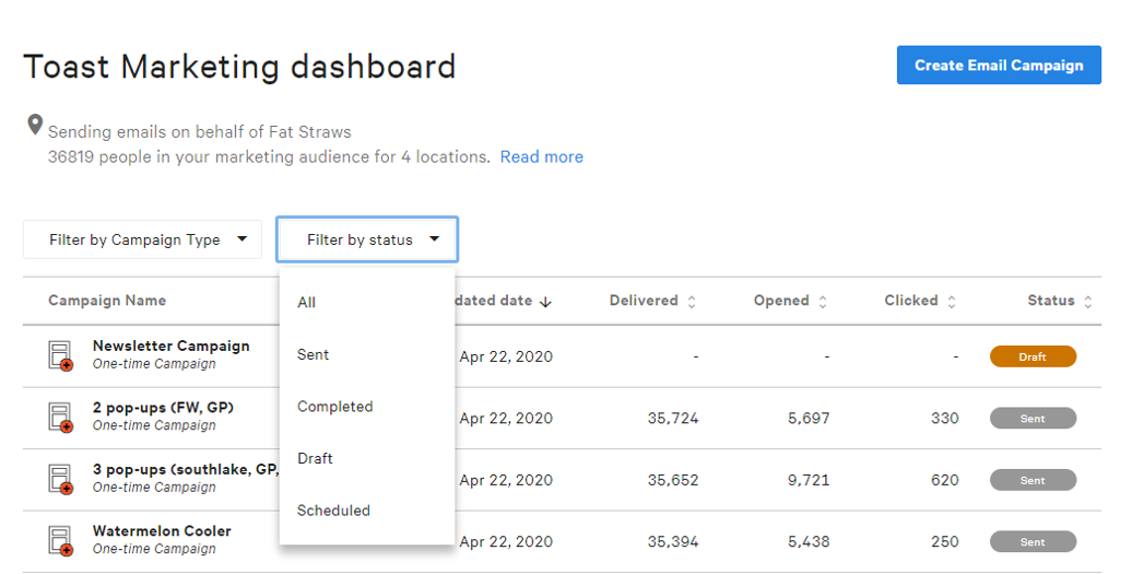 Getting Started: Launching Your First Toast Marketing Campaign