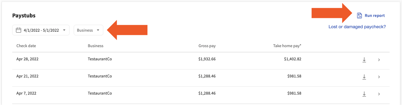 Toast Payroll: View Your Paystubs