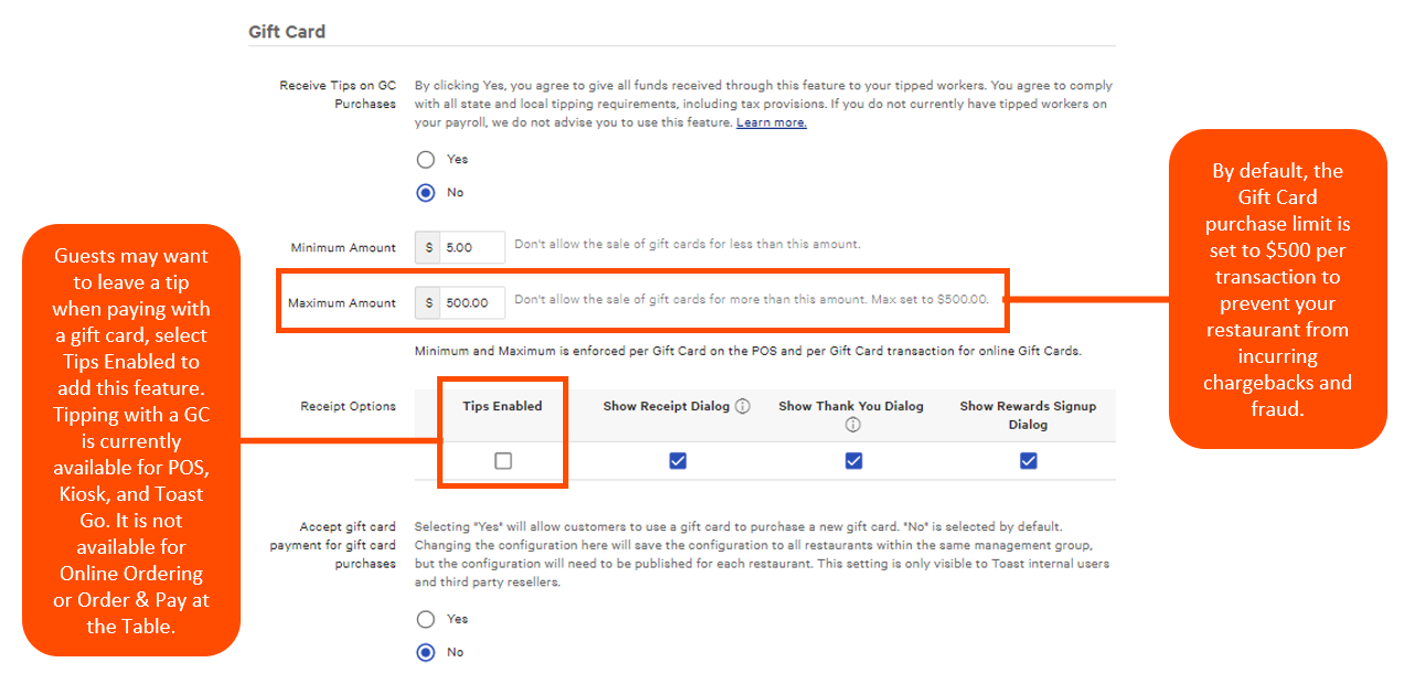 Getting Started with Toast Gift Cards