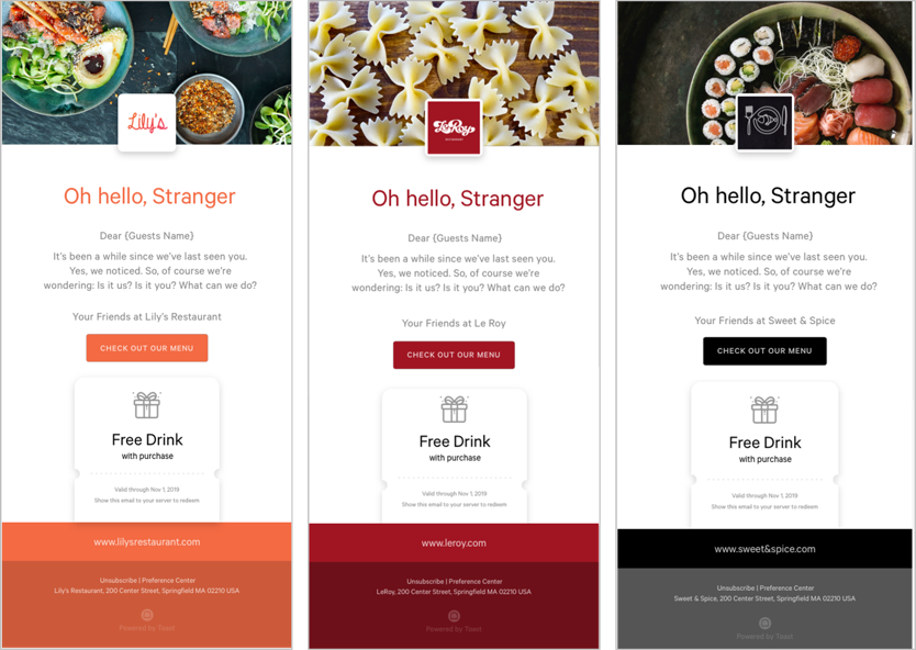 Setting Up an Ongoing Toast Marketing Campaign