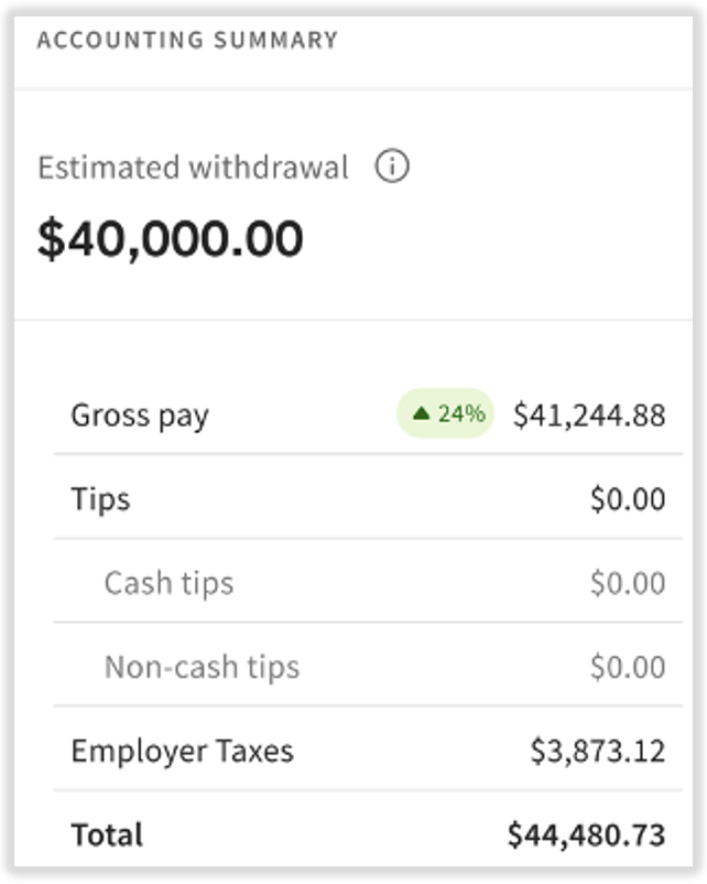 Toast Payroll: Review and Submit Step