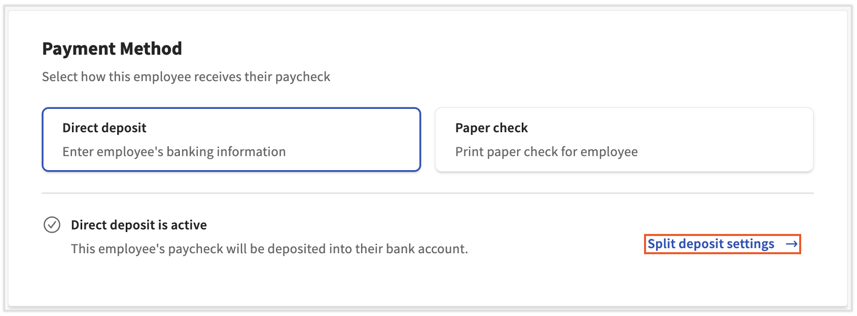 how to set up direct deposit on toast app