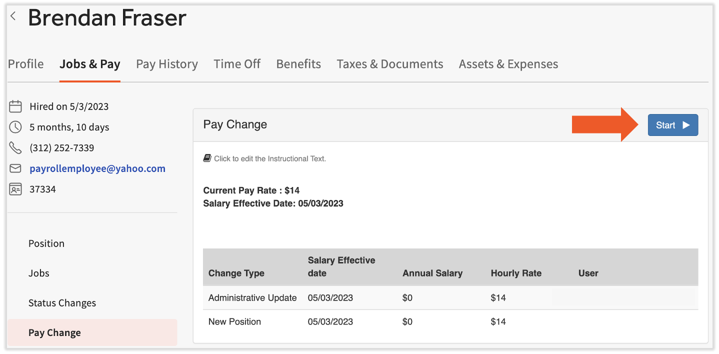 Toast Payroll Hourly to Salary Job Changes