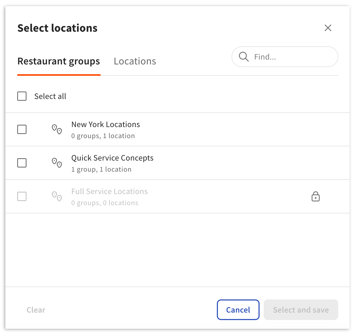 Creating, Viewing, and Editing Location Groups