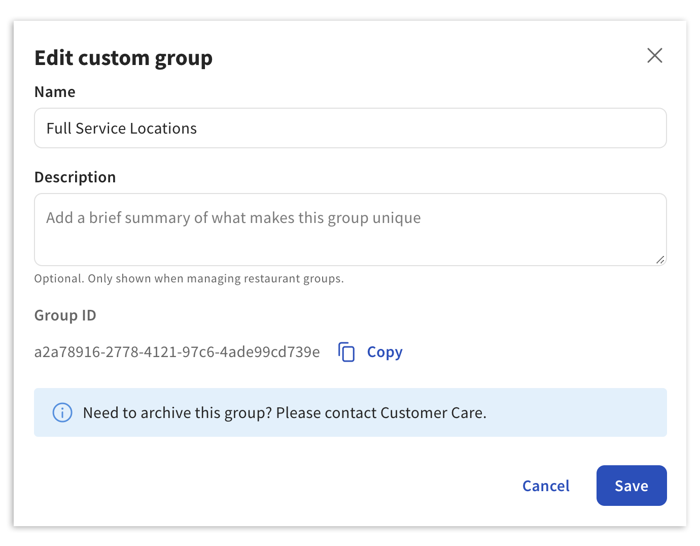 Creating, Viewing, and Editing Location Groups