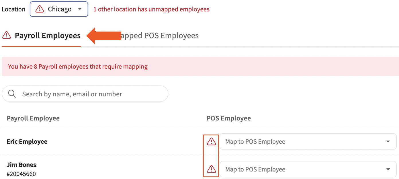 Toast Payroll How to Use the Employee Mapping Tool