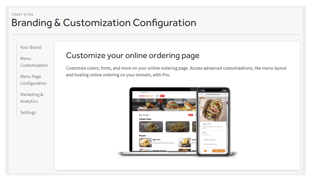 Toast Online Ordering Pro Locations