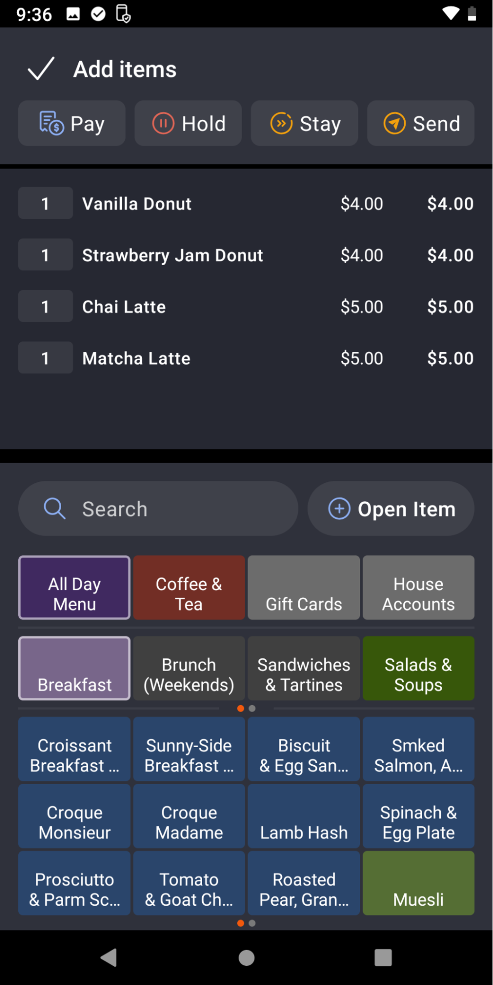 New POS Managing Orders