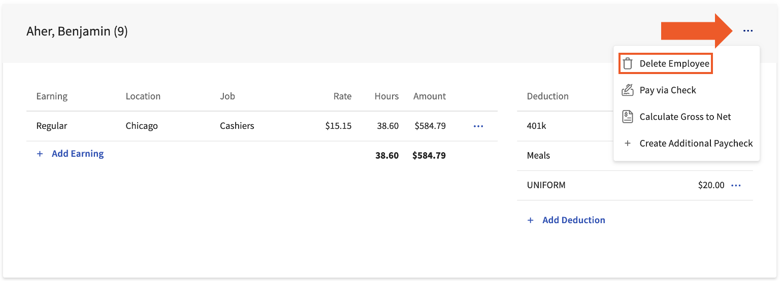 Toast Payroll Employee Step