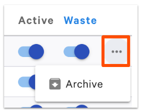 archive discount button