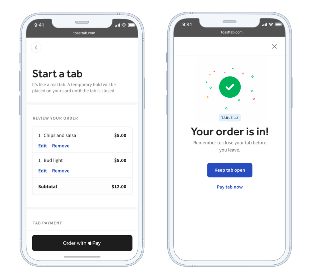 Setting Up Tabs & Pre-Authorization for Toast Mobile Order & Pay™