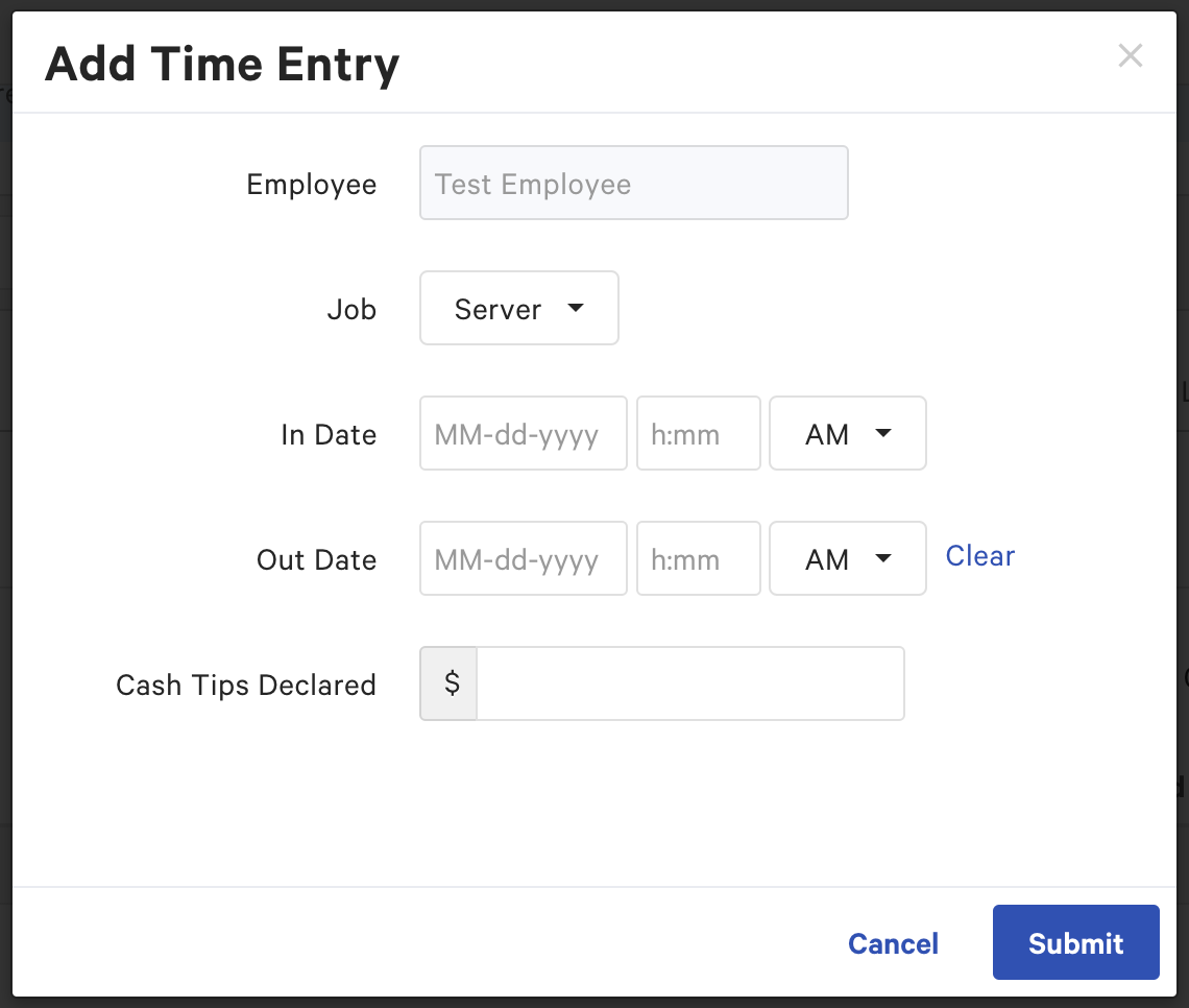 Toast Payroll Manage Timesheets