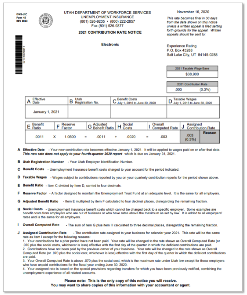 Toast Payroll State Withholding and UI Tax Notice Examples