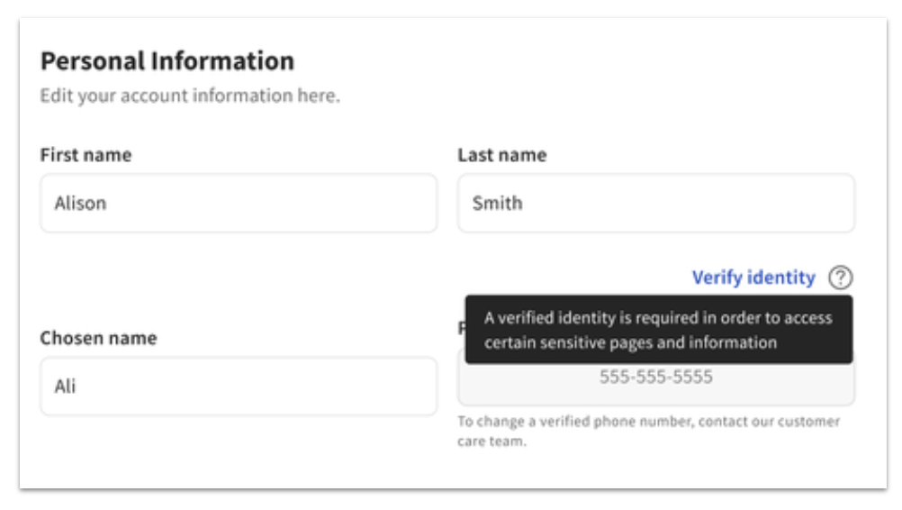 Verify Your Identity in Toast Web