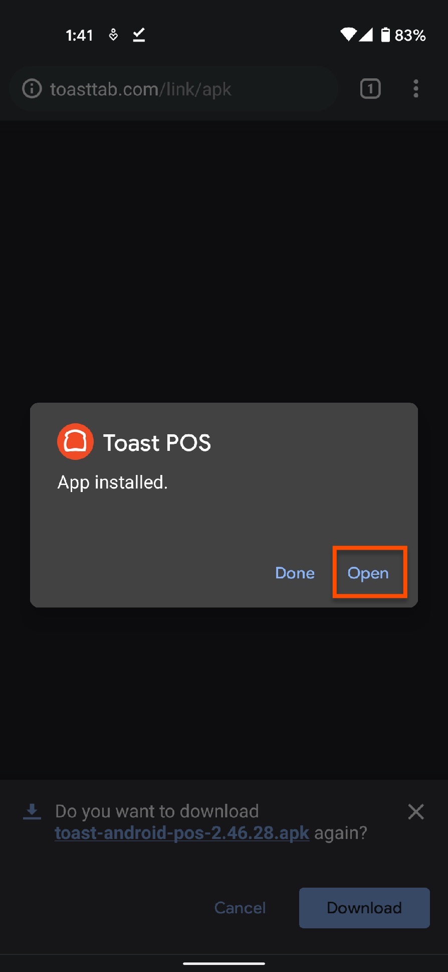 Install The Toast App
