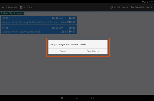 Bulk Check Management
