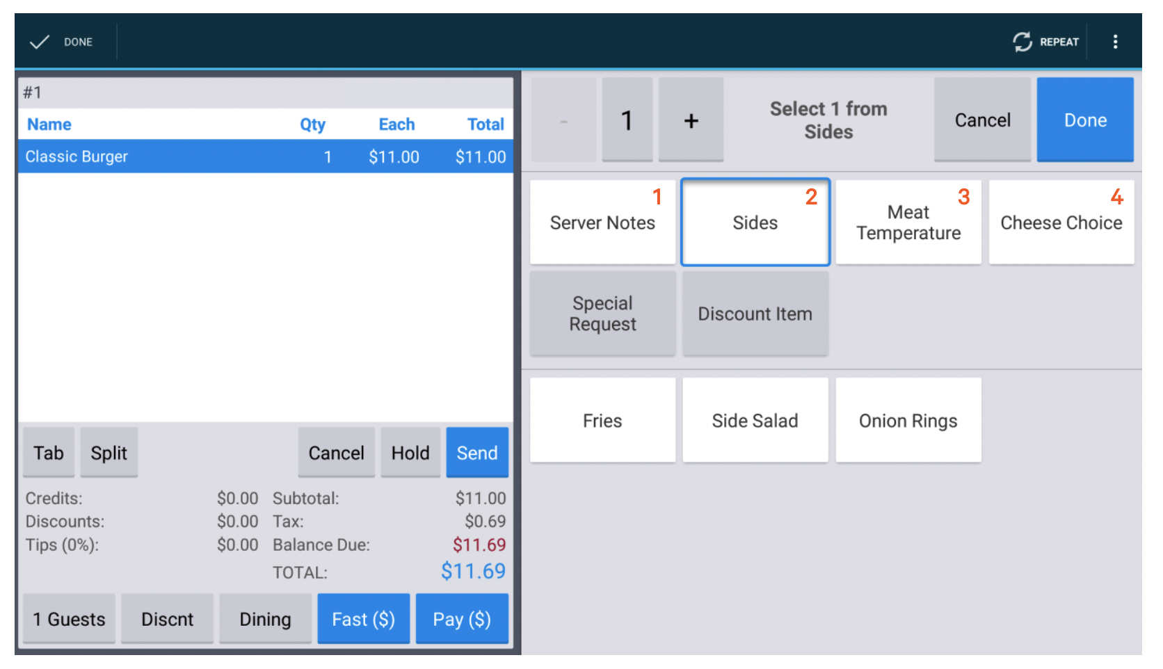 Editing & Managing Modifier Group Display Order
