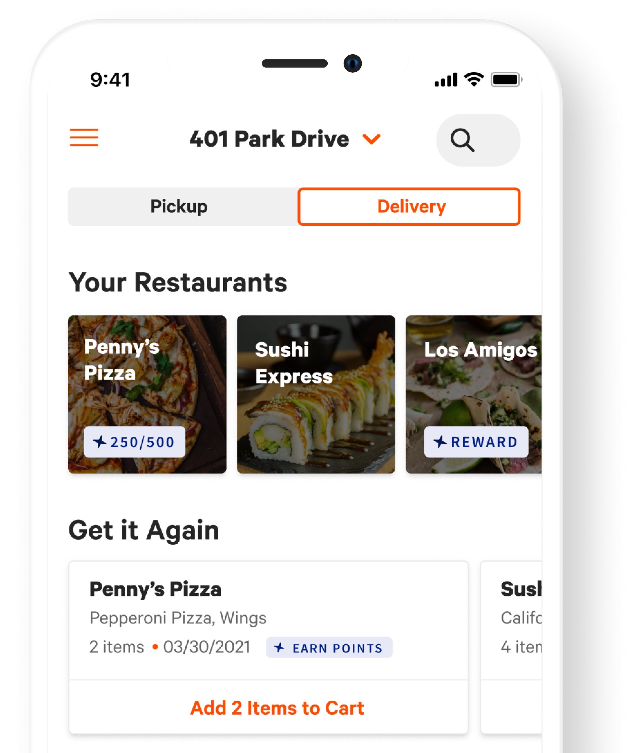 Delivery on Toast Take Out