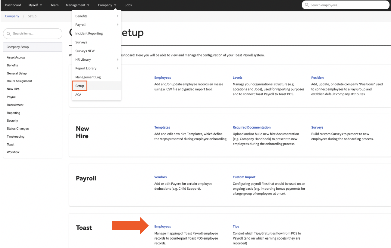Toast Payroll How to Use the Employee Mapping Tool