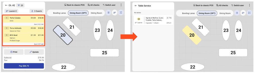 Use the Send, Stay and Hold Buttons on Your POS