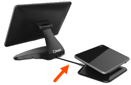 Toast Flex showing straight cable to wedge mount