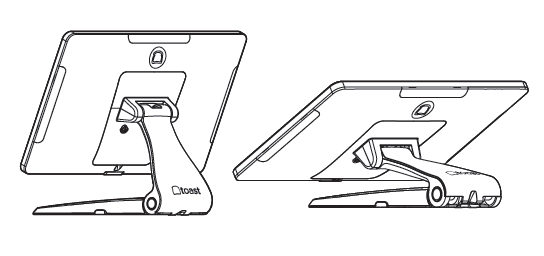diagram showing fully raised and fully lowered Flex terminals