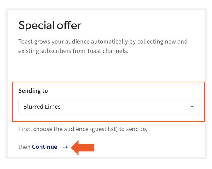 On time campaign set up under Set up Offer