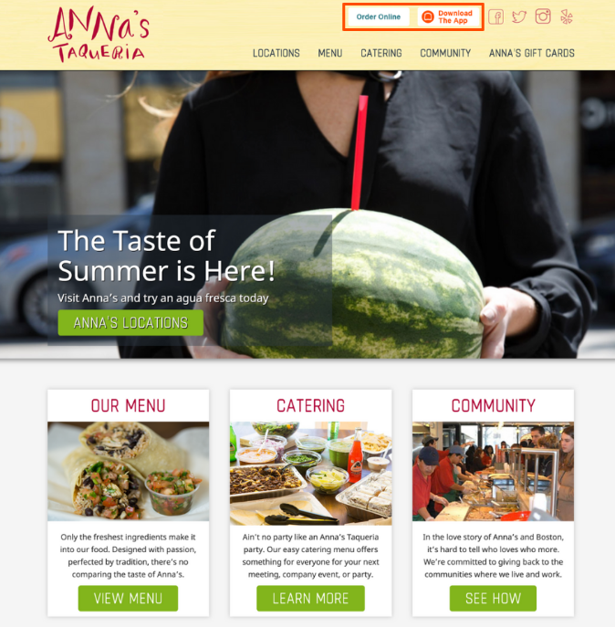 Sample Online Ordering Website