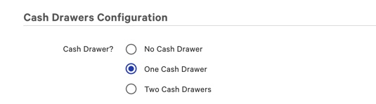 Cash Drawer configuration on Toastweb