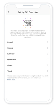 Select Toast as Gift Card Partner