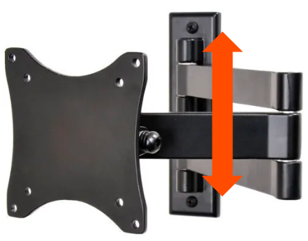 picture of wall mount highlighting distance between screws