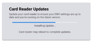 Card reader updates install wizard